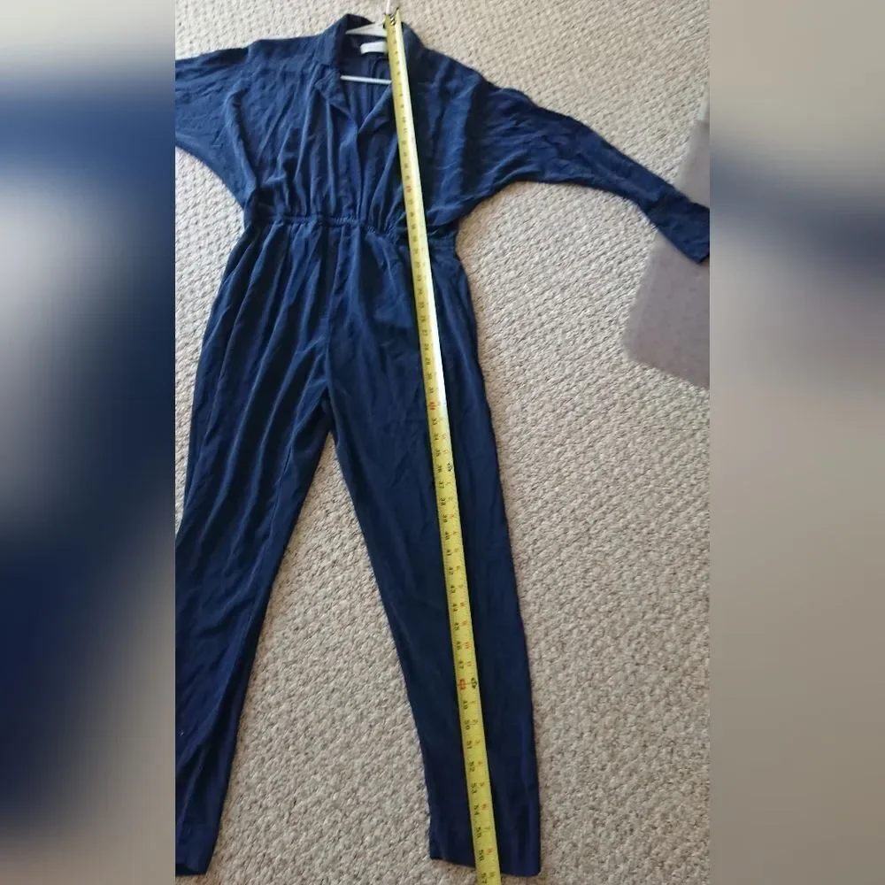 A.L.C. navy blue long sleeve one piece jumpsuit size 4